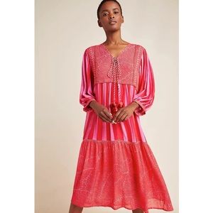 NWT Anthropologie Blank London Lyndsey Tiered Tunic Dress.